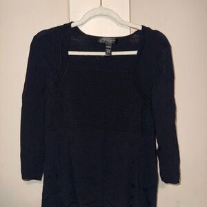 Cable & Gauge Classic Black Knit Top